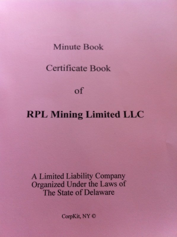 Minute/Certificate Book Title Page Minute/Certificate Book Title Page photo image