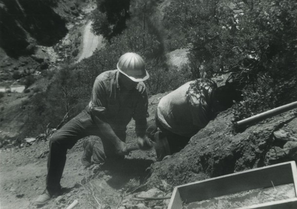 Digging at the Benitoite Mine Digging at the Benitoite Mine