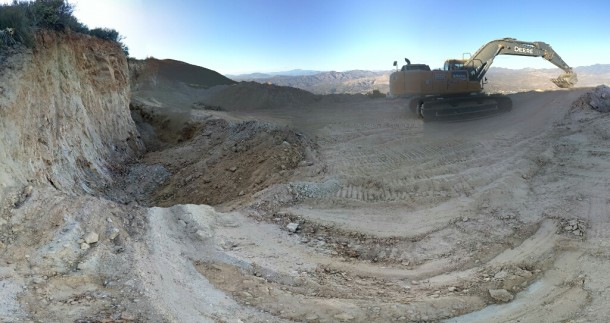 Preparing site making safe Mt. Lily Sept 2014 13701 Preparing Site photo image